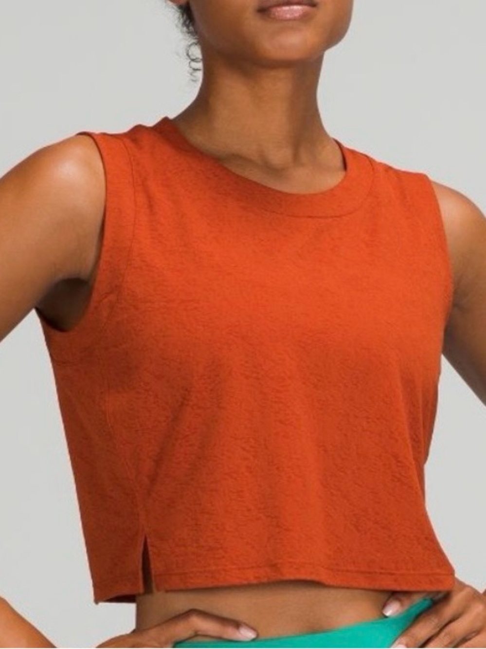 lululemon athletica Aztec Brick Cropped‎ Training Tank Top